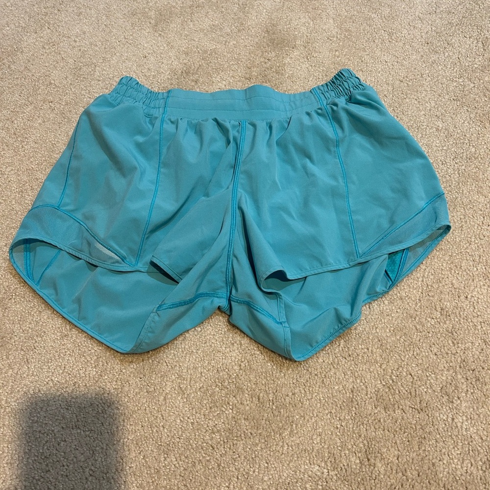 Lululemon blue 4” shorts low rise
